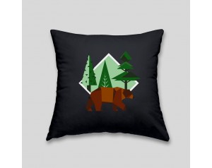 Brown bear cushion