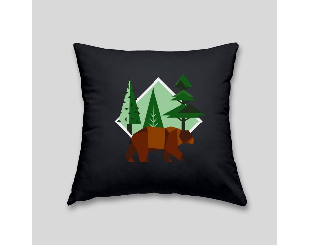Brown bear cushion