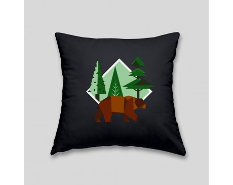 Brown bear cushion