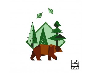 Brown bear - Vector graphics