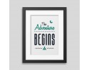 The adventure begins Framed poster