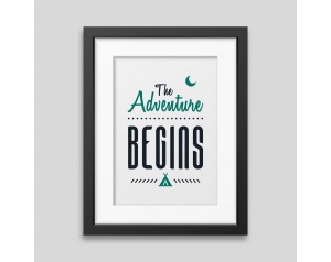 The adventure begins Framed poster